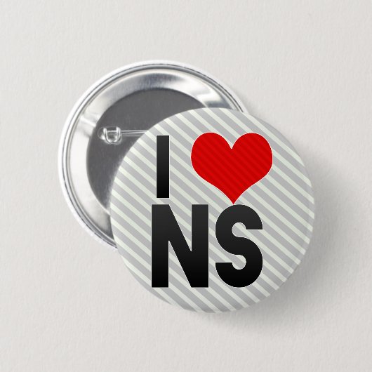 Badge Rond 5 Cm J'aime le NS (Devant & derrière)