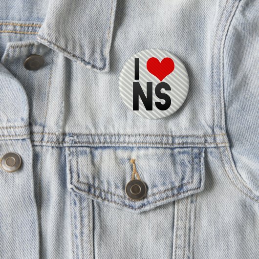 Badge Rond 5 Cm J'aime le NS (En situation)