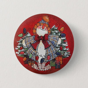 Badge Rond 5 Cm J'aime le Pin de bouton de Noël