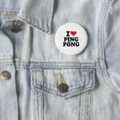 Badge Rond 5 Cm J'aime le ping-pong (En situation)