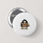 Badge Rond 5 Cm J'aime le pingouin de Latkes (Devant & derrière)