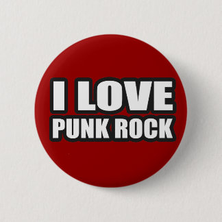 Badge Rond 5 Cm J'AIME LE PUNK ROCK pour les filles punks des