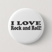 Badge Rond 5 Cm J'aime le rock ! (Devant)