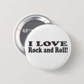Badge Rond 5 Cm J'aime le rock ! (Devant & derrière)