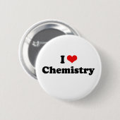 Badge Rond 5 Cm J'aime le T-shirt de chimie (Devant & derrière)