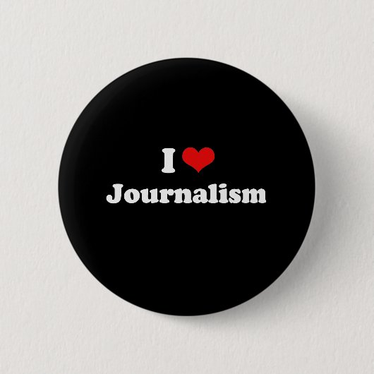 Badge Rond 5 Cm J'aime le T-shirt de journalisme (Devant)