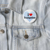 Badge Rond 5 Cm J'aime le trempoline (En situation)