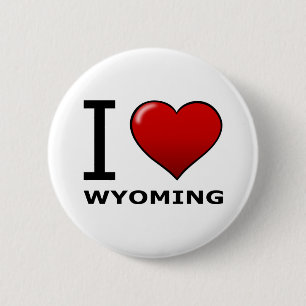 BADGE ROND 5 CM J'AIME LE WYOMING