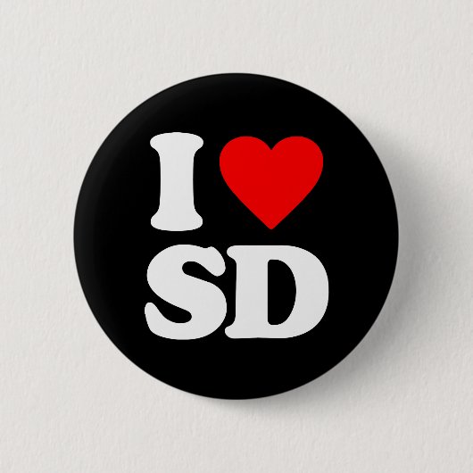 BADGE ROND 5 CM J'AIME L'ÉCART-TYPE (Devant)