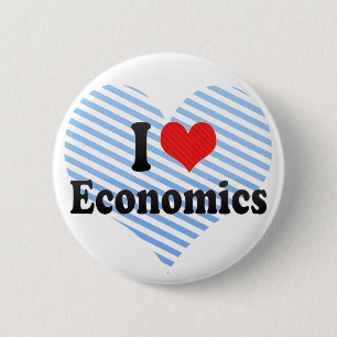 Badge Rond 5 Cm J'aime l'économie
