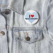 Badge Rond 5 Cm J'aime l'éducation spéciale (En situation)