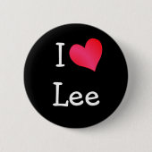 Badge Rond 5 Cm J'aime Lee (Devant)