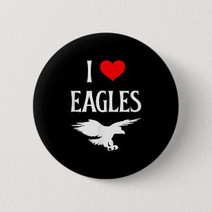 Badge Rond 5 Cm J'Aime Les Aigles Je Coeur Les Aigles Oiseau De P