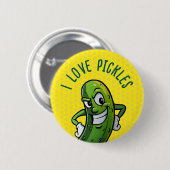 Badge Rond 5 Cm J'aime les chicelles (Devant & derrière)