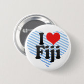 Badge Rond 5 Cm J'aime les Fidji (Devant & derrière)