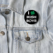 Badge Rond 5 Cm J'Aime Les Irlandais (En situation)