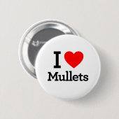 Badge Rond 5 Cm J'aime les Mullets (Devant & derrière)