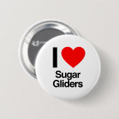 Badge Rond 5 Cm j'aime les planeurs de sucre (Devant & derrière)
