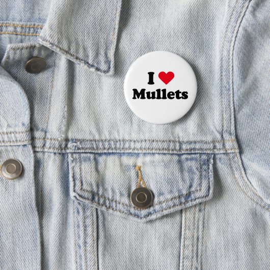 Badge Rond 5 Cm J'aime les rougets (En situation)