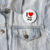 Badge Rond 5 Cm j'aime les tourbières (En situation)