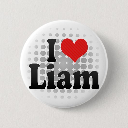 Badge Rond 5 Cm J'aime Liam (Devant)