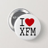 Badge Rond 5 Cm J'aime l'insigne de XFM (Devant & derrière)