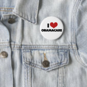 Badge Rond 5 Cm J'Aime L'Obamacare (En situation)