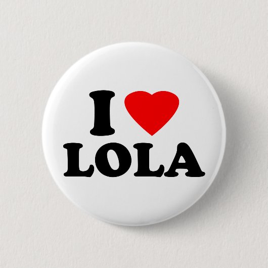 Badge Rond 5 Cm J'aime Lola (Devant)
