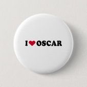 BADGE ROND 5 CM J'AIME L'OSCAR (Devant)