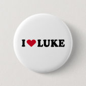 BADGE ROND 5 CM J'AIME LUKE (Devant)