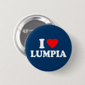 Badge Rond 5 Cm J'aime Lumpia (Devant & derrière)
