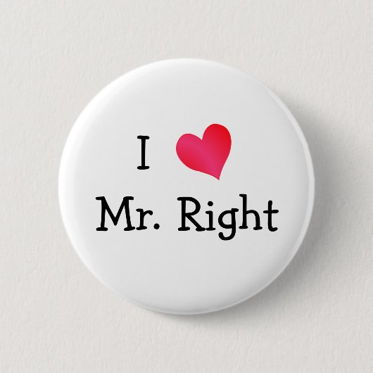 Badge Rond 5 Cm J'Aime M. Right (Devant)