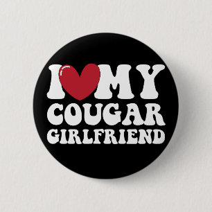 Badge Rond 5 Cm J'aime ma copine cougar