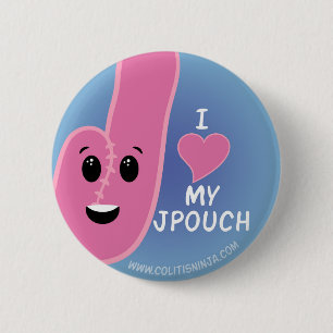 Badge Rond 5 Cm J'aime ma J-Poche