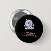 Badge Rond 5 Cm J'aime ma maman (Devant & derrière)
