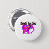Badge Rond 5 Cm J'aime ma soeur de bébé (Devant & derrière)