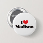 Badge Rond 5 Cm J'aime Madison (Devant & derrière)