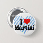 Badge Rond 5 Cm J'aime Martini (Devant & derrière)