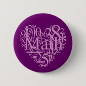 Badge Rond 5 Cm J'aime MathButton (Devant)