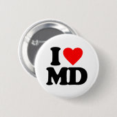 BADGE ROND 5 CM J'AIME MD (Devant & derrière)