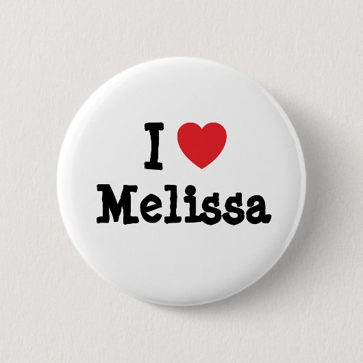 Badge Rond 5 Cm J'aime Melissa heart T-Shirt (Devant)