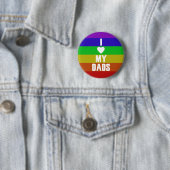 Badge Rond 5 Cm J'aime mes papas (En situation)