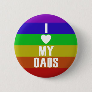 Badge Rond 5 Cm J'aime mes papas
