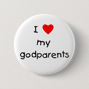 Badge Rond 5 Cm J'aime mes parrains