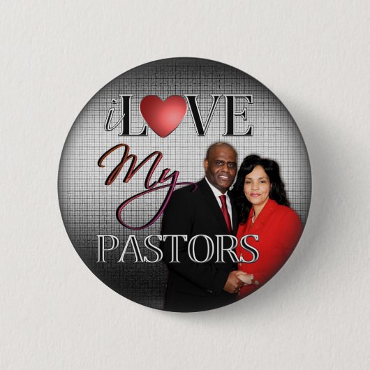 Badge Rond 5 Cm J'aime mes pasteurs (Devant)