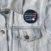 Badge Rond 5 Cm J'aime mes petits-enfants (En situation)