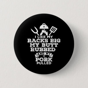 Badge Rond 5 Cm J'Aime Mes Racks Gros Mon Beurre Et Le Porc Tiré