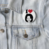 Badge Rond 5 Cm J'aime Michelle Obama (En situation)