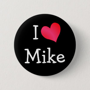 Badge Rond 5 Cm J'aime Mike