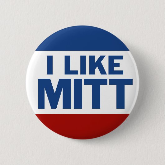 Badge Rond 5 Cm J'Aime Mitt (Devant)